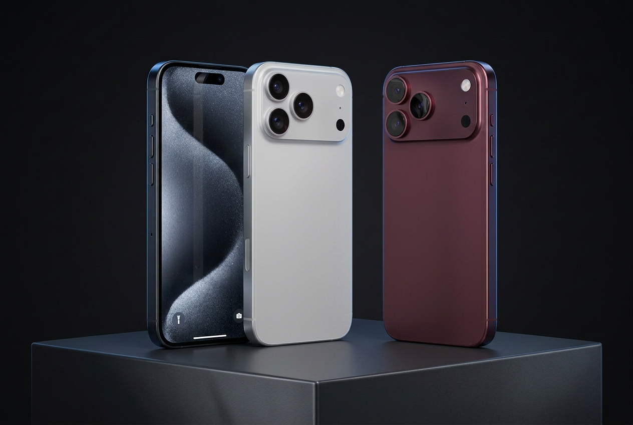 Arte ilustrativa de smartphones premium